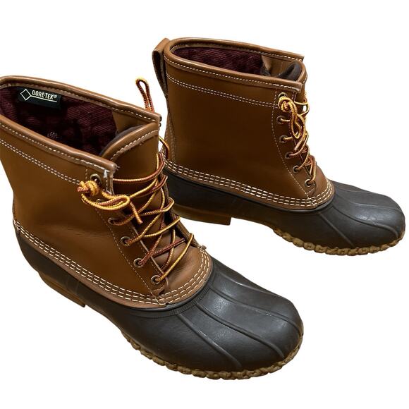 LL Bean Boots Men’s Size 10M Gore Tex Thinsulate 3M Duck USA Waterproof 212080